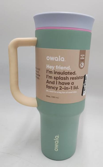 Owala 40oz Straw Stainless Steel Tumbler - Misty Meadows READ DESCRIPTION