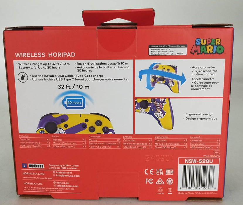 HORI Wireless HORIPAD Wario & Waluigi