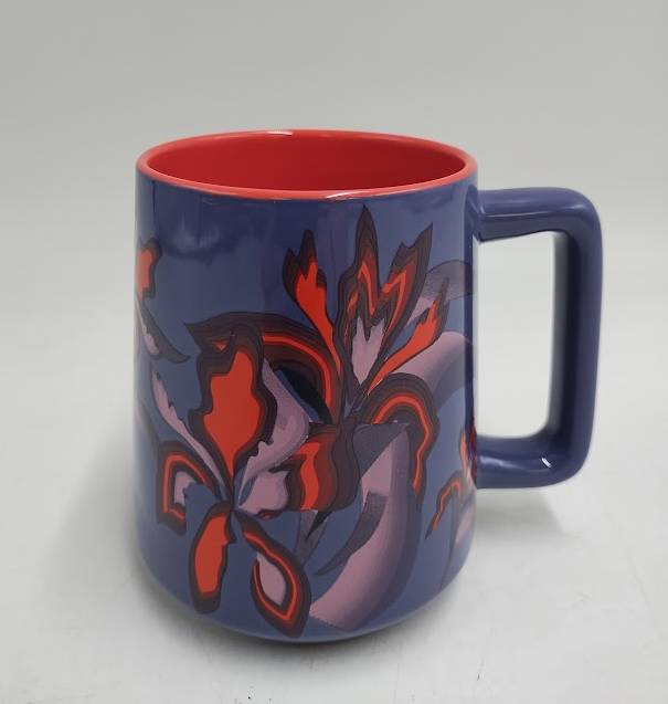 Starbucks 2025 Purple Floral 14oz Ceramic Mug New