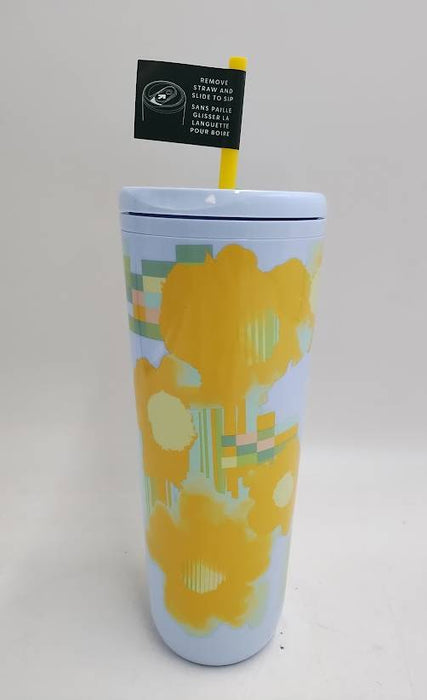Starbucks Limited Edition Flower Plastic Cold Cup, 24 Oz