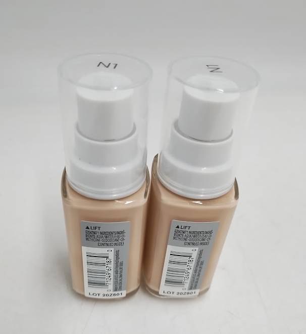 2 PACK!! L'Oreal Paris True Match Super Blendable Foundation - N1 - 1 fl oz