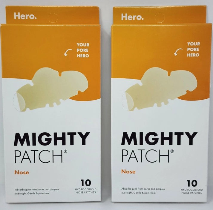 2 PACK!!!! Hero Cosmetics Mighty Nose Patch - 10ct - EXP:05/2027