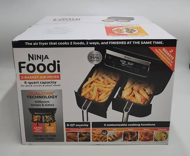 Ninja Foodi 6qt 5-in-1 2-Basket Air Fryer with DualZone Technology (LOCAL PICKUP ONLY)