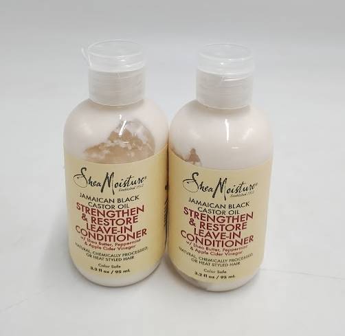2 PACK!! SheaMoisture Jamaican Black Castor Oil Growth Leave-In Conditioner