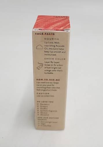 Honest Beauty Tinted Lip Balm with Avocado Oil - Blood Orange - 0.141oz