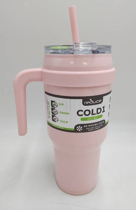 Reduce 40oz Stainless Steel Straw Tumbler Mug Cotton Candy READ DESCRIPTION