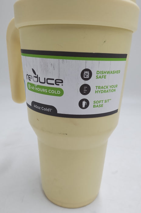 Reduce 40oz Cold1  Tumbler Mug Light Yellow READ DESCRIPTION