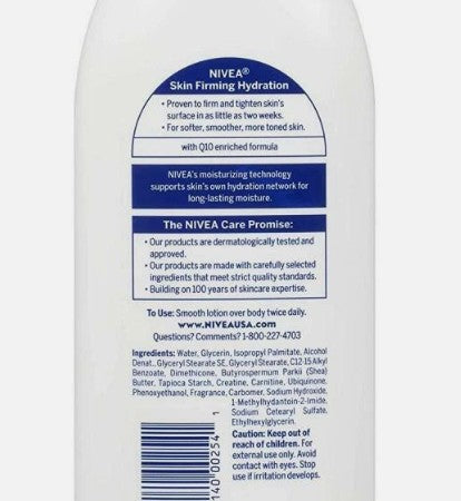 3 PACK!!! NIVEA Skin Firming Hydration Body Lotion - 16.9oz