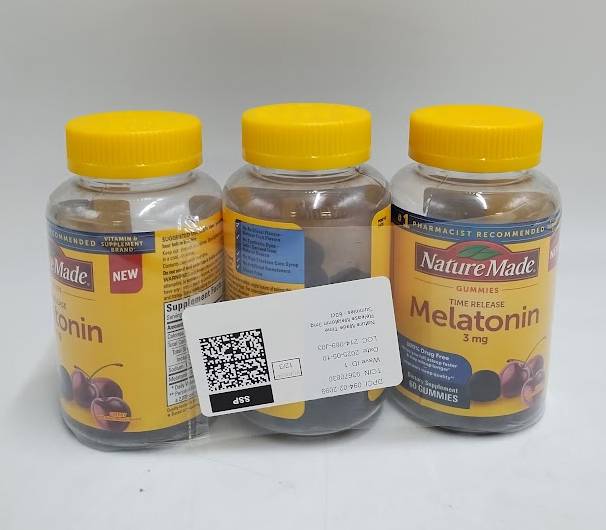 3 PACK !! Nature Made Time Release Melatonin 3mg Gummies - 60ct EXP 06/26