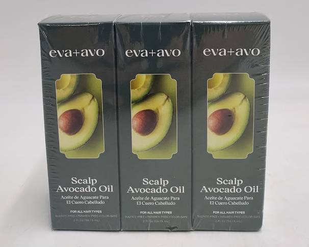 3 PACK!! eva+avo Avocado Oil Scalp Treatment - 2 fl oz