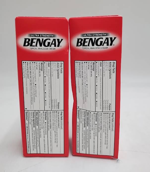2 PACK !! Bengay Ultra Strength Pain Relieving Cream - 4oz EXP 01/2027