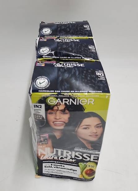 3 PACK Garnier Nutrisse Ultra Color Permanent Hair Color - IN2 Blue Curaçao