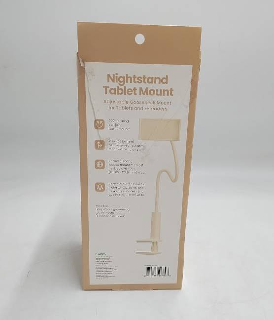 GEMS E-Reader Nightstand Mount - Beige: Adjustable Kindle Holder