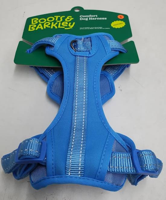 Reflective, Adjustable and Reinforced Stitching Comfort Dog Harness - S - Blue - Boots & Barkley