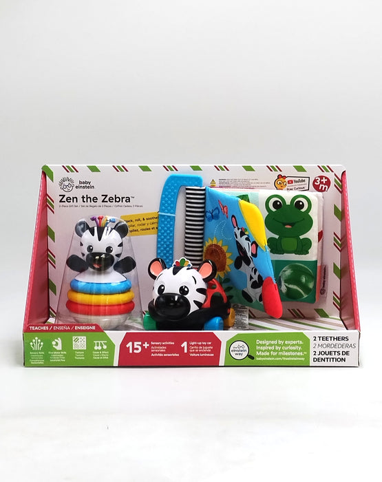 Baby Einstein Zen the Zebra Baby Toy Gift Set - 3pc