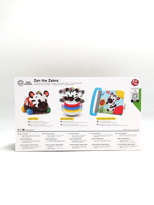 Baby Einstein Zen the Zebra Baby Toy Gift Set - 3pc