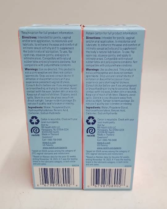 2 PACK! K-Y Jelly No Fragrance Added Water-Based Personal Lube - EXP 11/13/2026