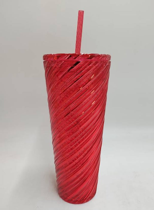 Starbucks Christmas 2024 Red Swirl Stripe Venti Tumbler 24oz