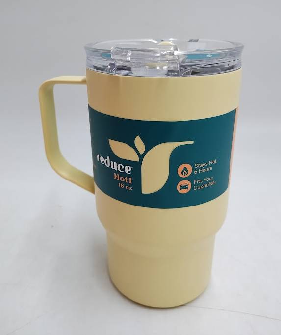 Reduce 18oz Insulated Stainless Steel Travel Mug - Yellow READ DESCRIPTION
