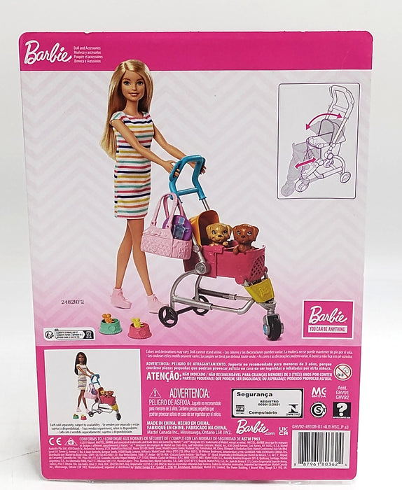 Barbie Stroll 'N Play Pups Doll Playset *See Details*