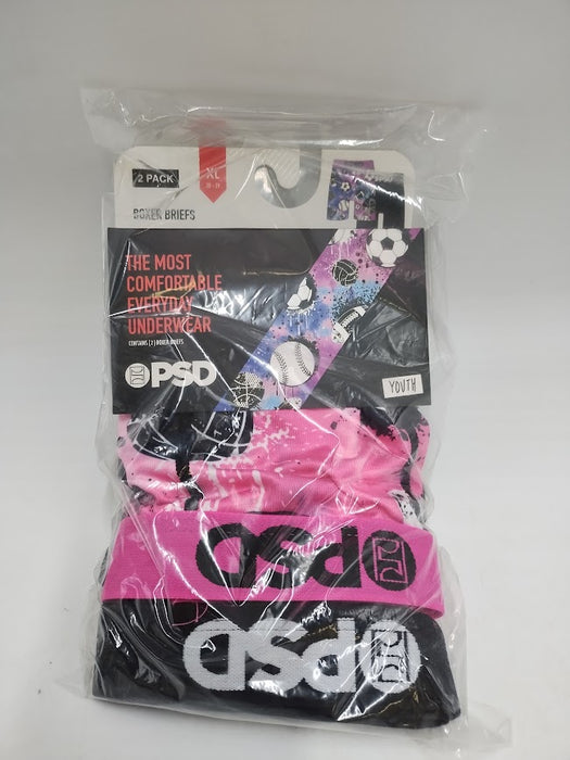 PSD 2pk 'Sports' Boxer Briefs - XL: Lightweight Boys' Underwear