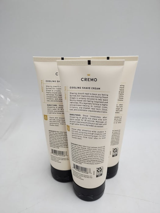 3 PACK!!! Cremo Cooling Shave Cream - 6 fl oz