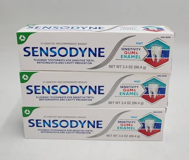 3 PACK !! Sensodyne Sensitivity Gum and Enamel Toothpaste EXP 01/2027