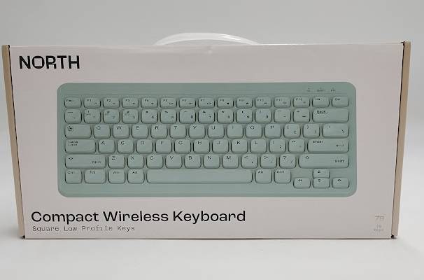 North Compact Square Key Wireless Keyboard - Sky Blue: Membrane Switch, Compact