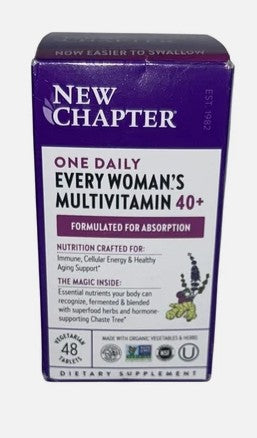 New Chapter Women's Multivitamin 40 Plus 48 Count EXP:04/26