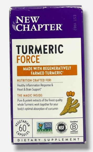 New Chapter Turmeric Supplement – 60 Count (2 Month Supply) EXP:02/28