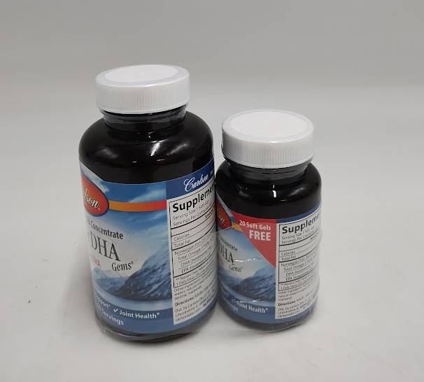 Carlson - Super DHA Gems, 500 mg + Bonus Bottle - EXP 09/2028