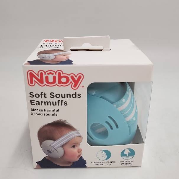 Nuby Baby Earmuffs with Travel Bag - Blue