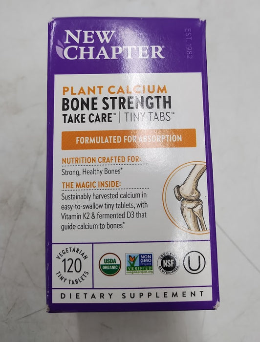 New Chapter Calcium Supplement - 120 Ct - EXP:07/26