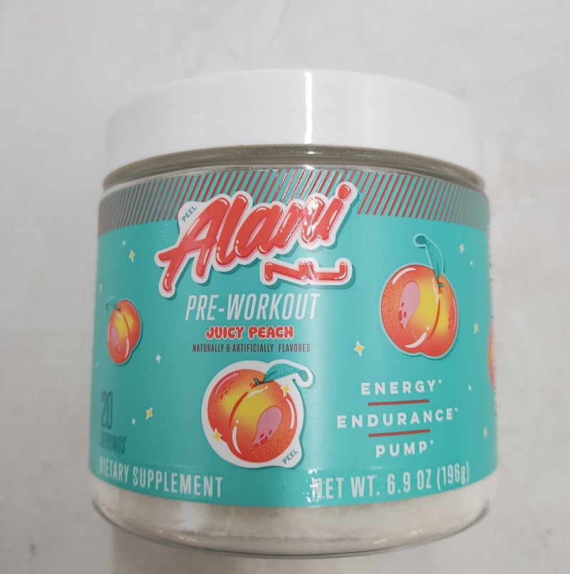 Alani Nutrition Pre-Workout Energy Supplement Powder - Juicy Peach  EXP 12/26