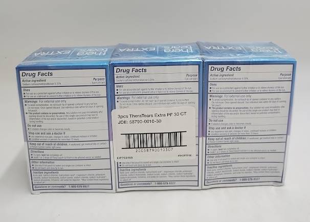 3 PACK!! TheraTears Extra Dry Eye Therapy Lubricant Eye Drops EXP 08/2025