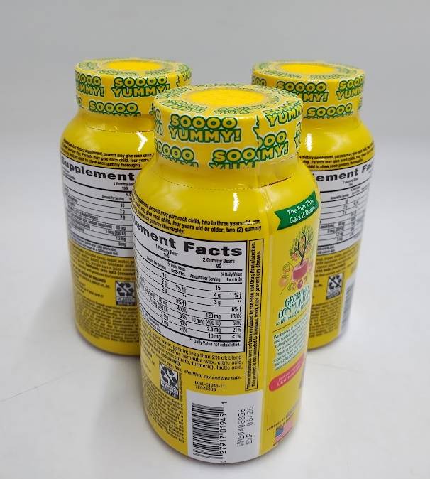 LOT OF 3 !! L'il Critters Immune C Dietary Supplement Gummies - Fruit EXP 02/26