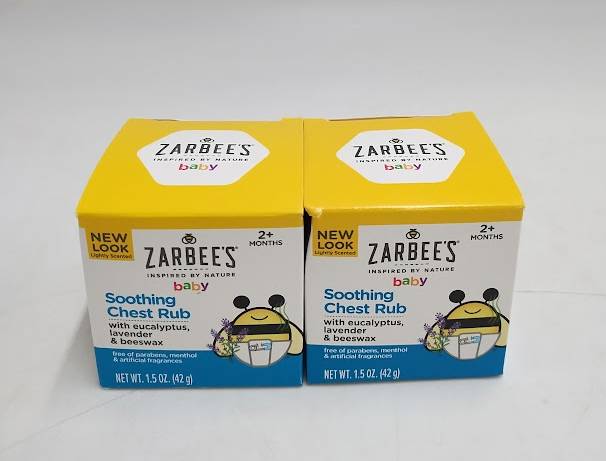 2 PACK!! Zarbee's Baby Soothing Chest Rub EXP 01/2026