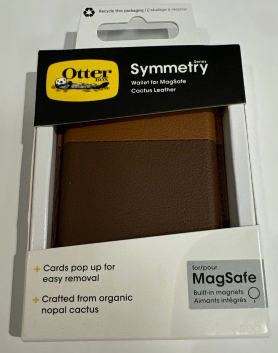 OtterBox Symmetry Series Cactus Leather Wallet with MagSafe - Rich Adobe: iPhone Accessory