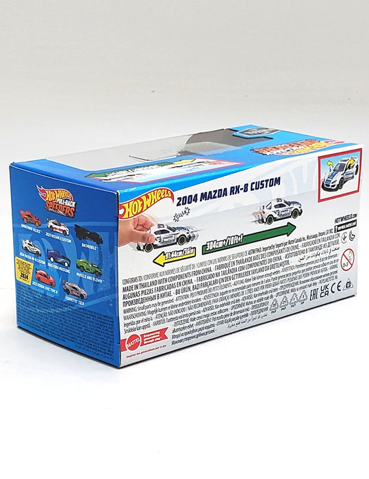 Hot Wheels Pull-Back Speeders Diecast "2004 MAZDA RX-8 Custom" (01/04)