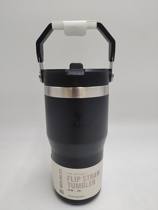 Stanley 20 oz Stainless Steel Ice Flow Flip Straw Tumbler Black