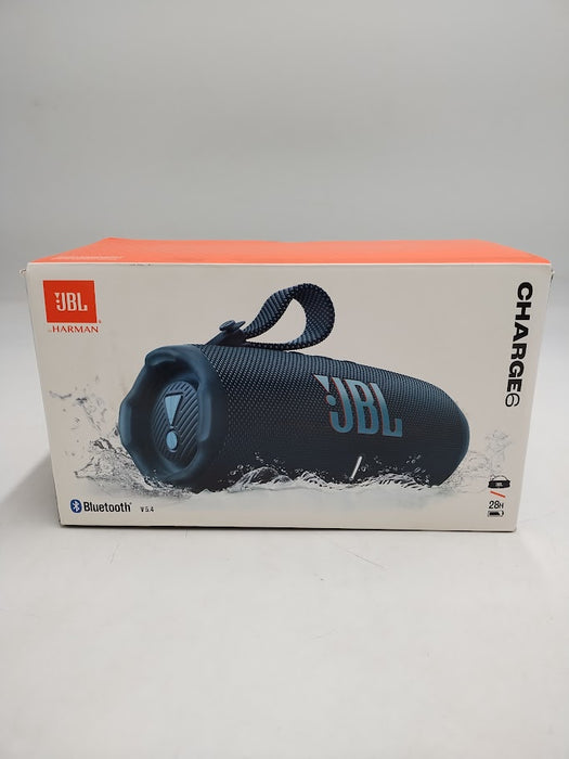 JBL Charge 6 Portable Speaker - Blue: Bluetooth, SEE DETAILS