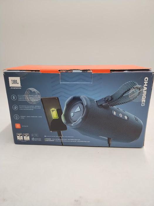 JBL Charge 6 Portable Speaker - Blue: Bluetooth, SEE DETAILS