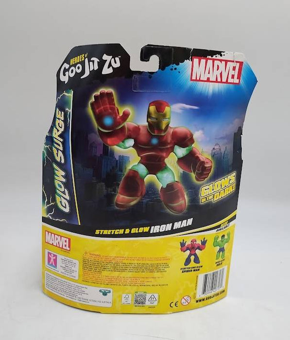 Heroes of Goo Jit Zu Marvel Iron Man Glow Surge Figure SEE DETAILS