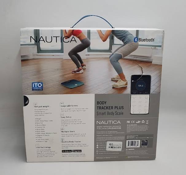 Nautica Body Tracker Digital Bathroom Scale, Bluetooth-Enabled Scale SEE DETAILS