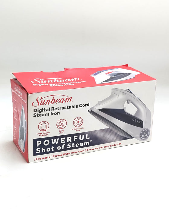 Sunbeam 1700W Digital Pro Steam Iron with Retractable Cord *SEE DETAILS*