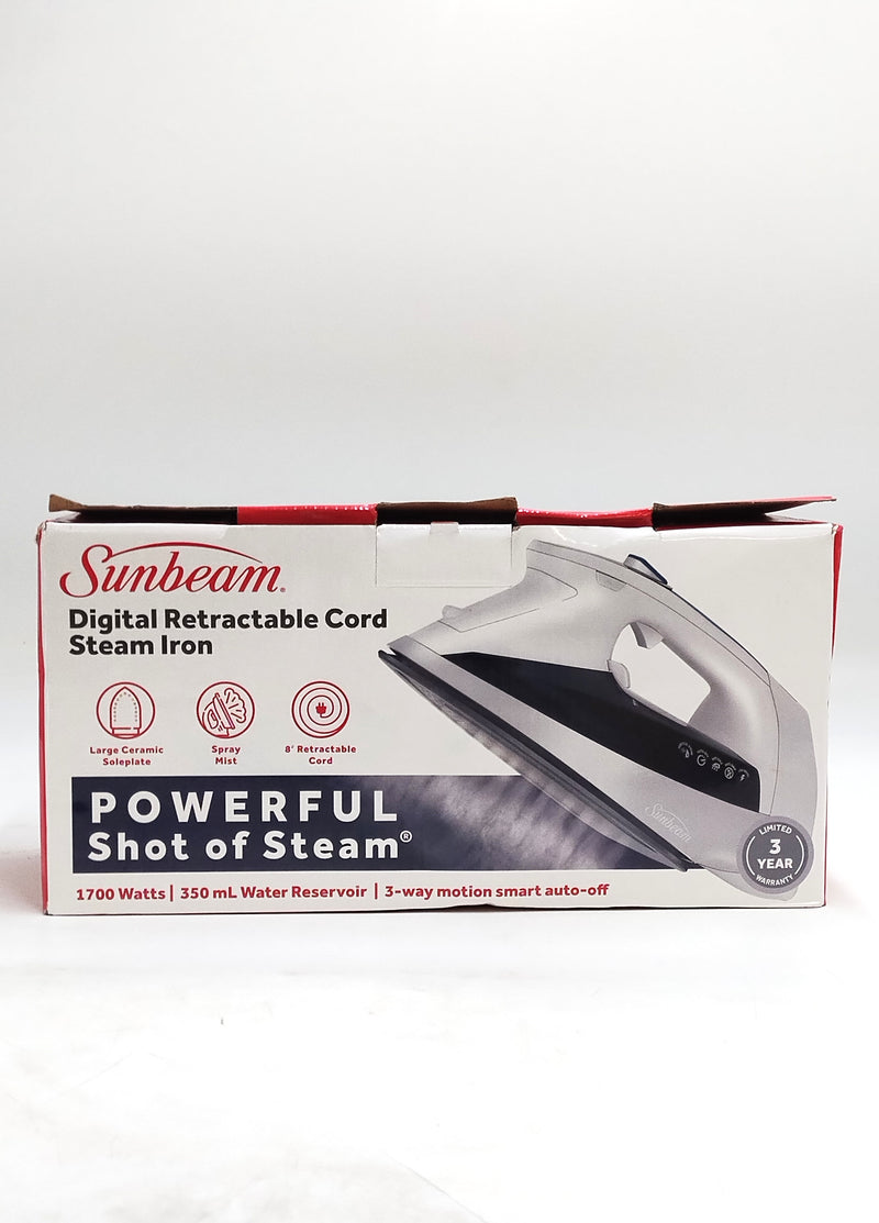 Sunbeam 1700W Digital Pro Steam Iron with Retractable Cord *SEE DETAILS*