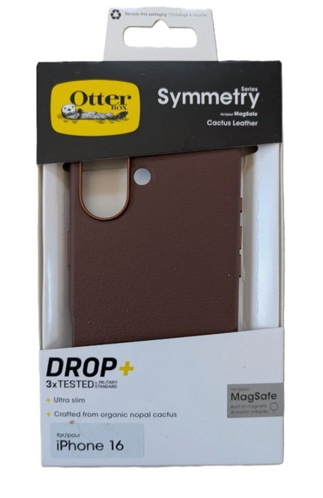 OtterBox Apple iPhone 16 Symmetry Cactus Leather Series Case - Rich Adobe