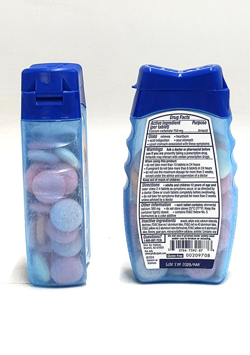 2 PACK!!! TUMS Extra Strength Smoothies Fruit Chewables -120 ct EXP: 03/2028
