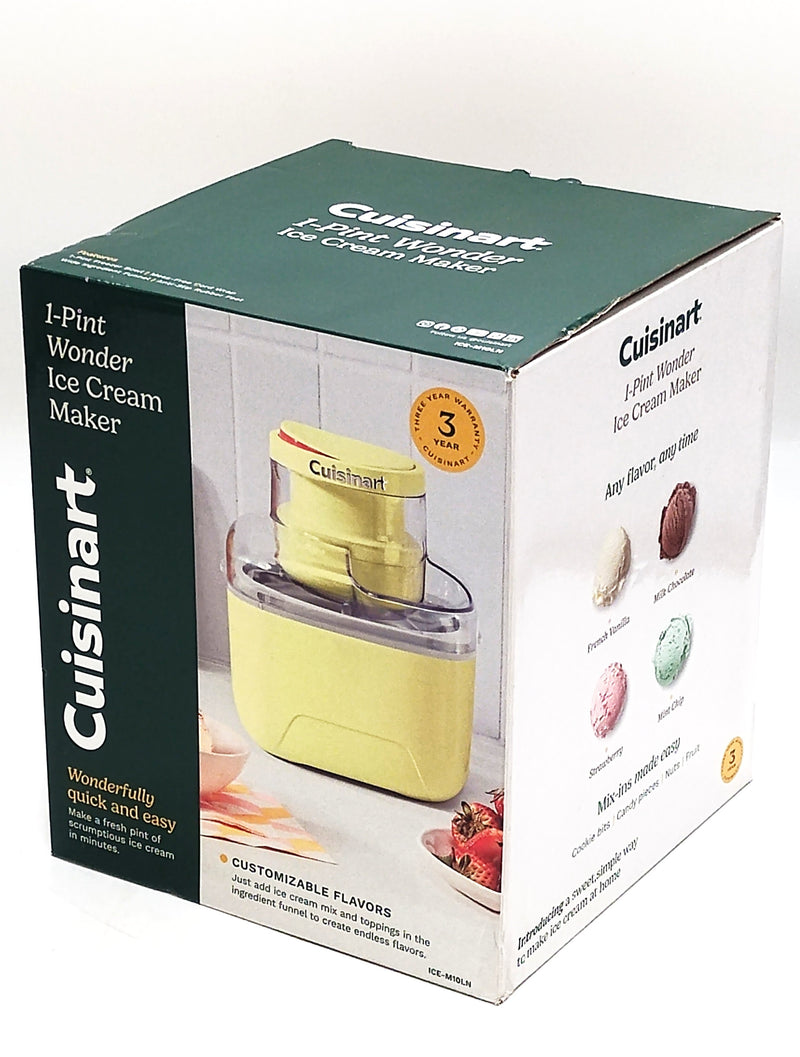 Cuisinart 1 Pint Wonder Ice Cream Maker Lemonade