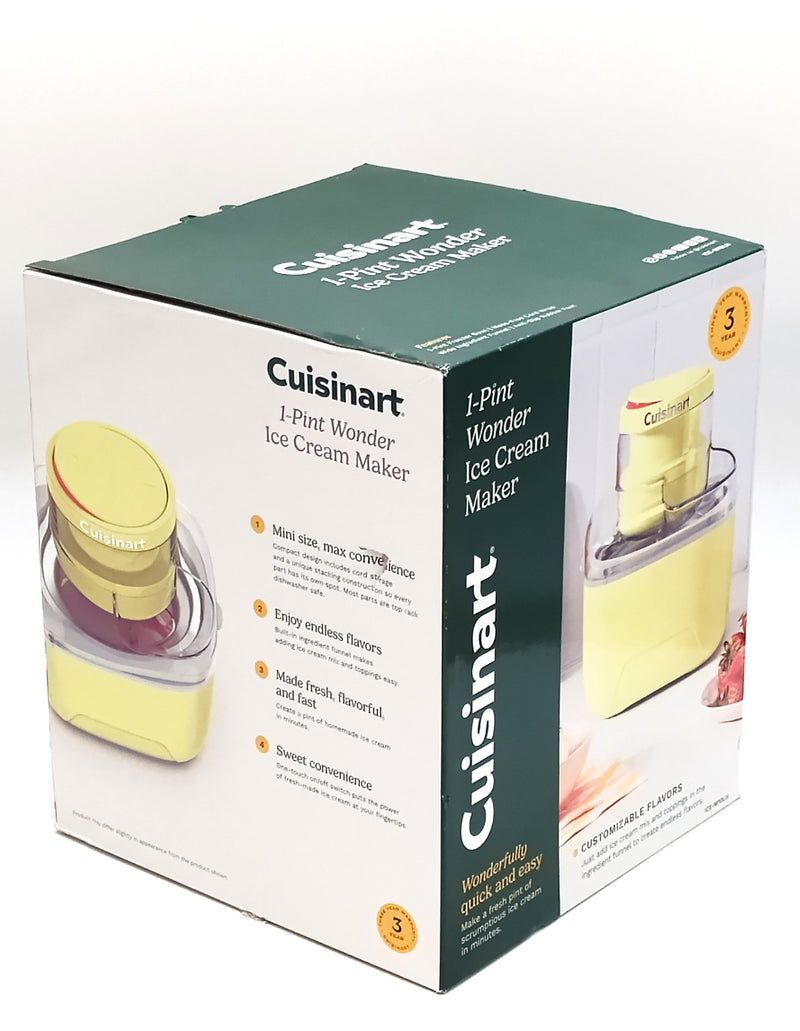Cuisinart 1 Pint Wonder Ice Cream Maker Lemonade